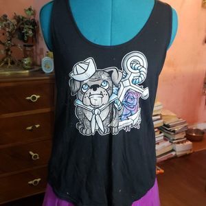 Cute Rock Steady Sailor Bulldog Tank Top
